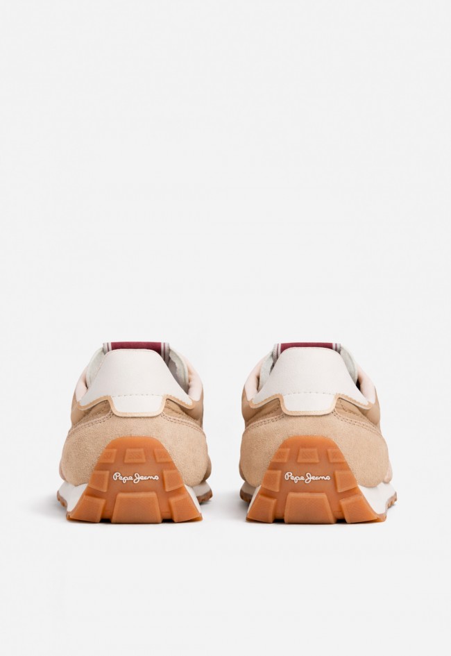 Zapatillas retro Pepe Jeans Jane Subtle beige con estilo casual atemporal