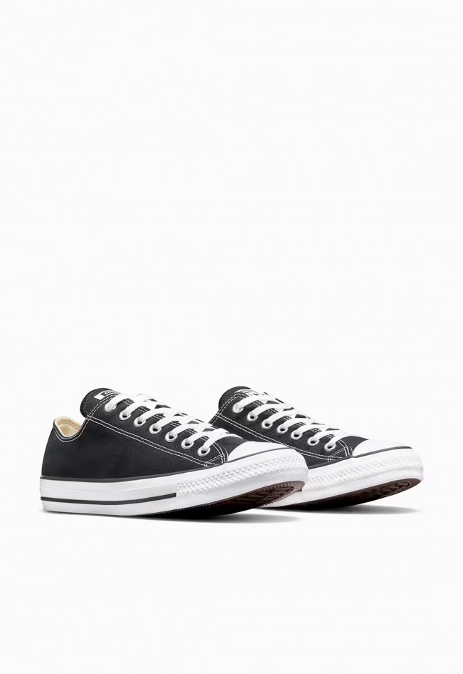 Converse Chuck Taylor All Star Classic negro hombre – zapatillas bajas icónicas corte ancho