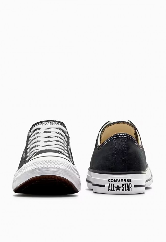 Converse Chuck Taylor All Star Classic negro hombre – zapatillas bajas icónicas corte ancho