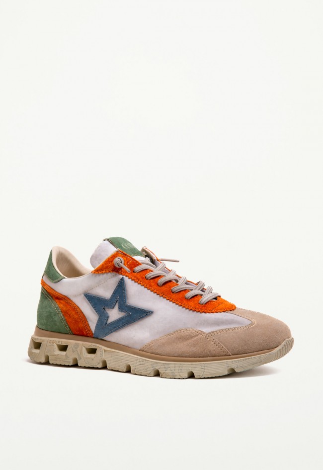 Zapatillas Cetti C-1259 XL hombre – deportivas en piel y textil con diseño artesanal