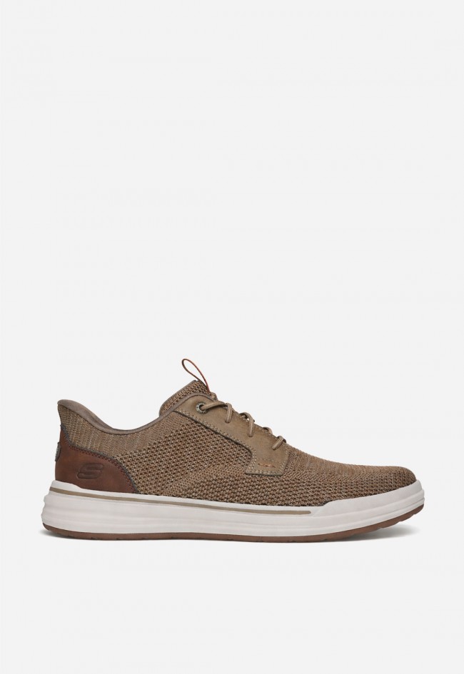 Zapatillas de hombre Skechers Slip-Ins Relaxed Fit Sterling taupe – manos libres y confort premium