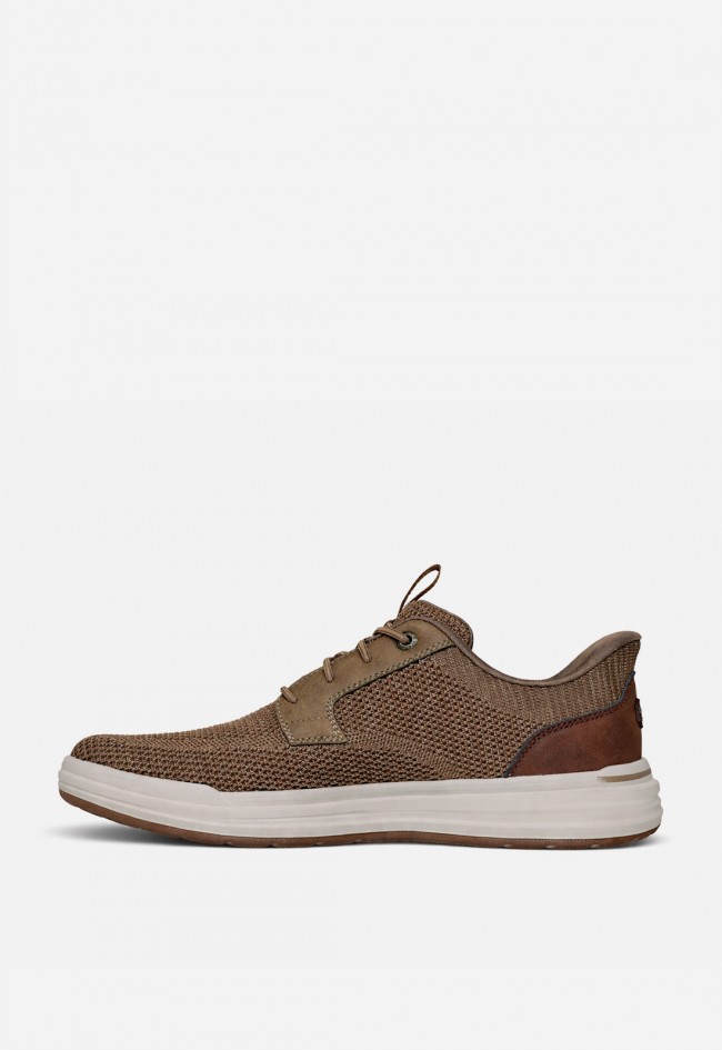 Zapatillas de hombre Skechers Slip-Ins Relaxed Fit Sterling taupe – manos libres y confort premium