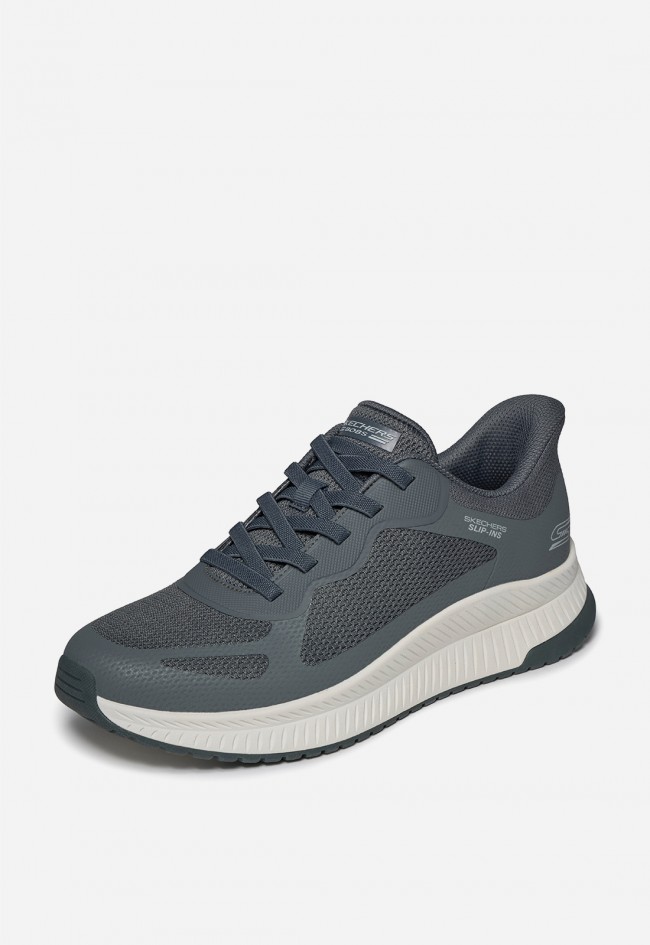 Zapatillas Skechers Slip-Ins Bobs Squad 4 charcoal – confort manos libres y estilo urbano