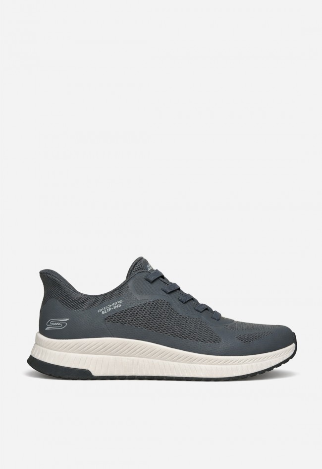 Zapatillas Skechers Slip-Ins Bobs Squad 4 charcoal – confort manos libres y estilo urbano