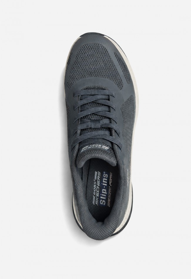 Zapatillas Skechers Slip-Ins Bobs Squad 4 charcoal – confort manos libres y estilo urbano