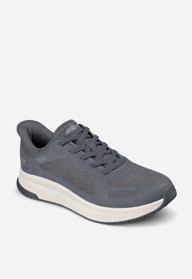 Zapatillas Skechers Slip-Ins Bobs Squad 4 charcoal – confort manos libres y estilo urbano