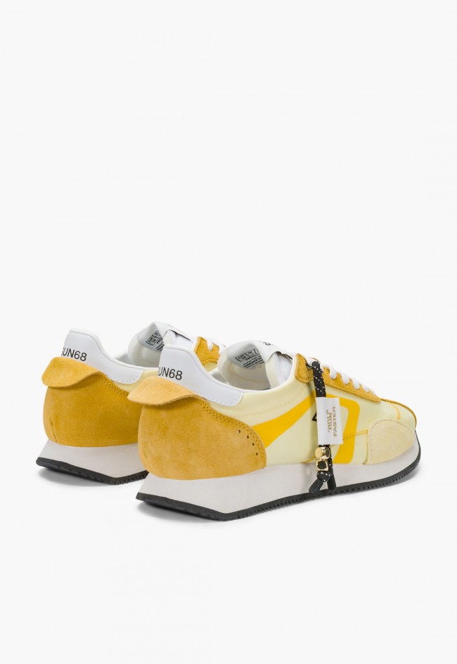 SUN68 Easy Runner Woman Mujer – Sneaker Amarilla con Energía y Estilo Deportivo Chic