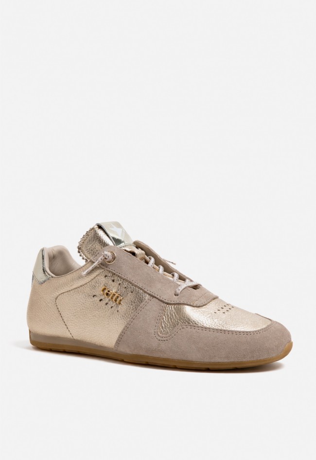 Zapatillas Cetti C-1379 piel dorada – brillo retro y diseño artesanal exclusivo