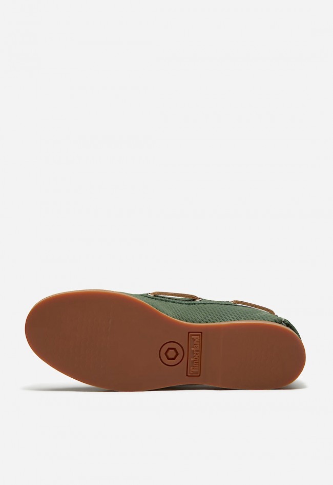 Zapato Náutico Timberland mujer verde – cuero premium y estilo marinero atemporal