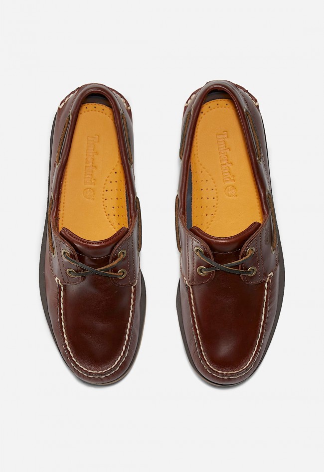 Zapato de hombre náutico Timberland en Cuero Premium Marrón – Clásico Atemporal y Máxima Durabilidad