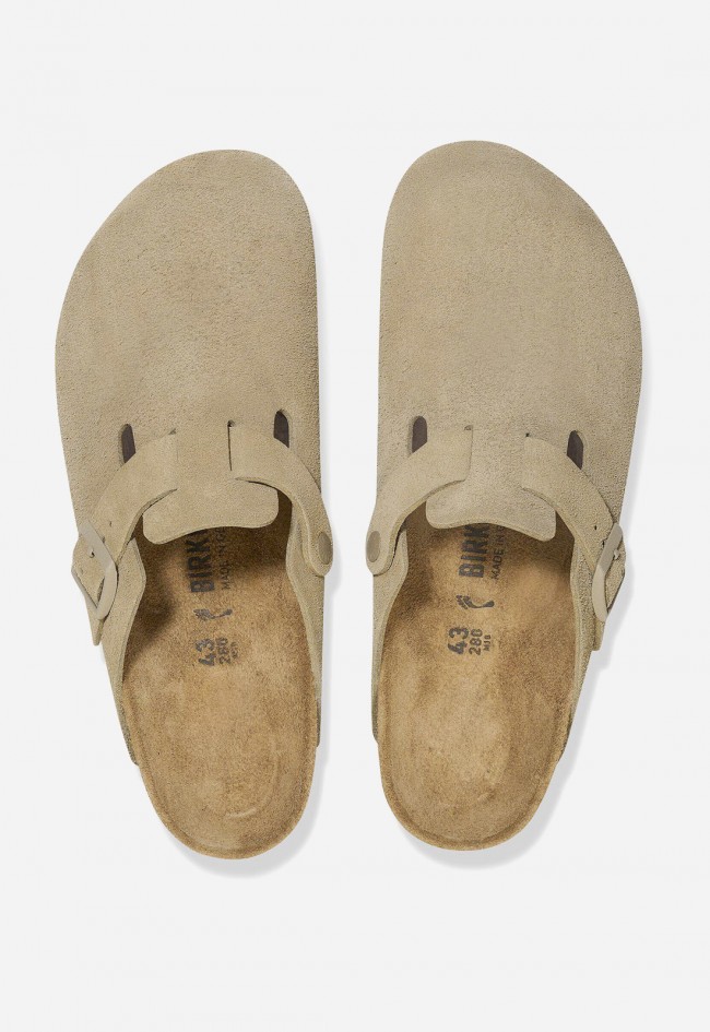 Zueco Birkenstock Boston Hombre en Ante – Confort Anatómico y Estilo Natural