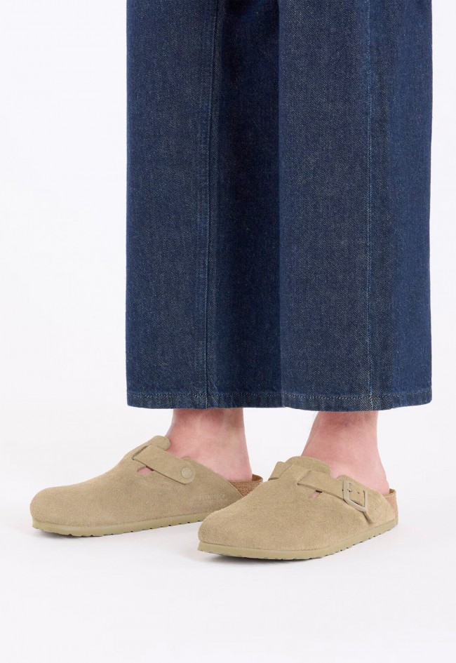 Zueco Birkenstock Boston Hombre en Ante – Confort Anatómico y Estilo Natural