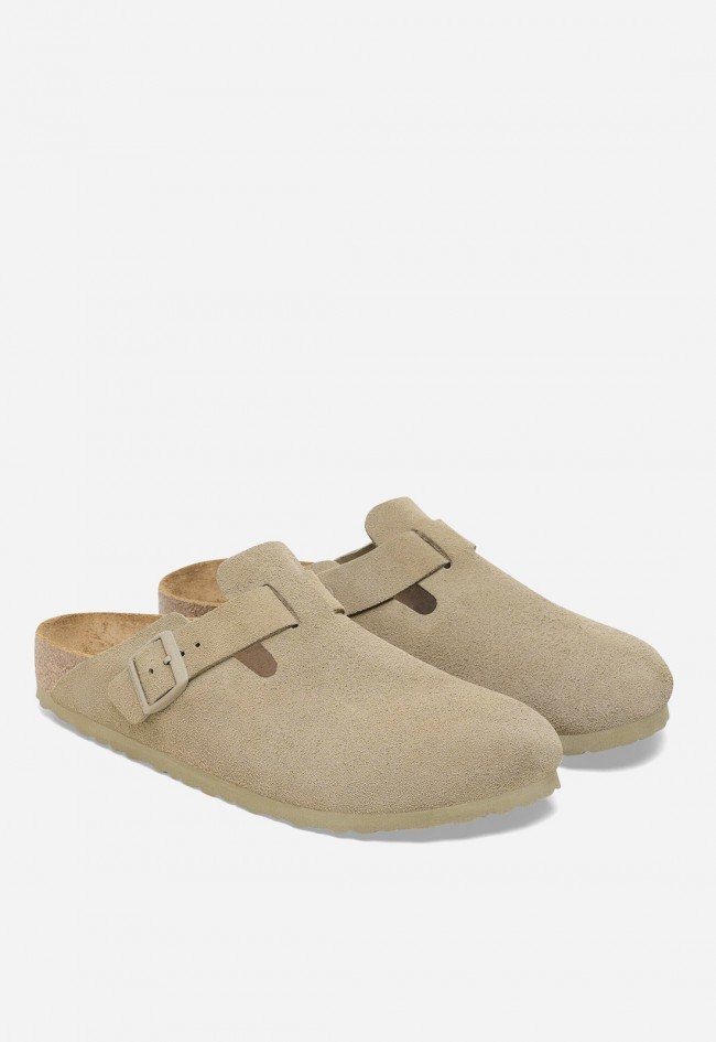 Zueco Birkenstock Boston Hombre en Ante – Confort Anatómico y Estilo Natural