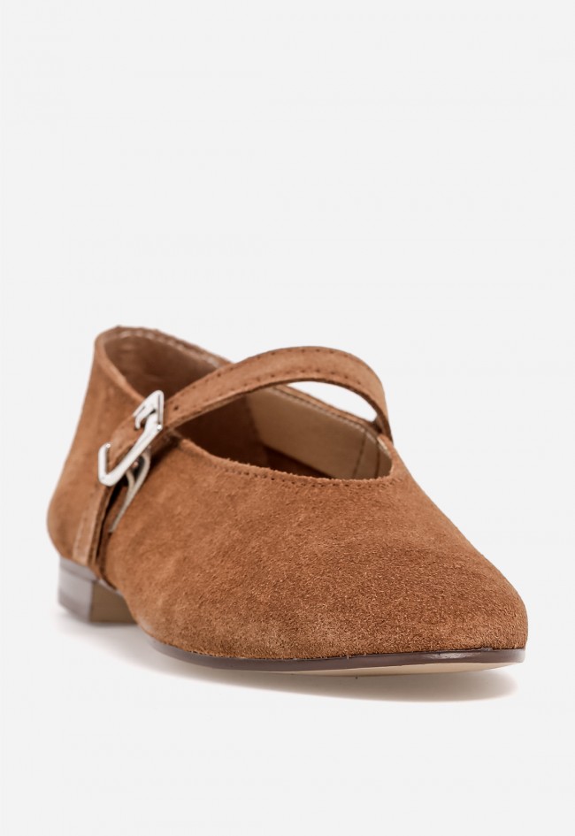 Bailarina de Piel Mujer VAS 6405 – Estilo Mary Jane Elegante y Confort Diario