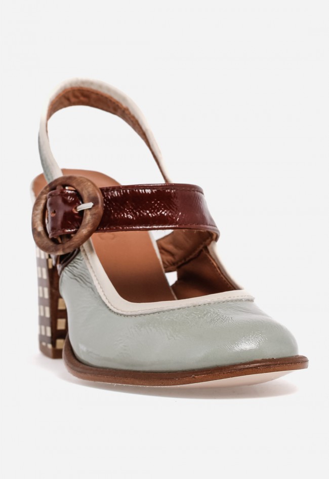 Zapato de Tacón Mujer Nemonic 2306 – Diseño Retro Elegante en Piel