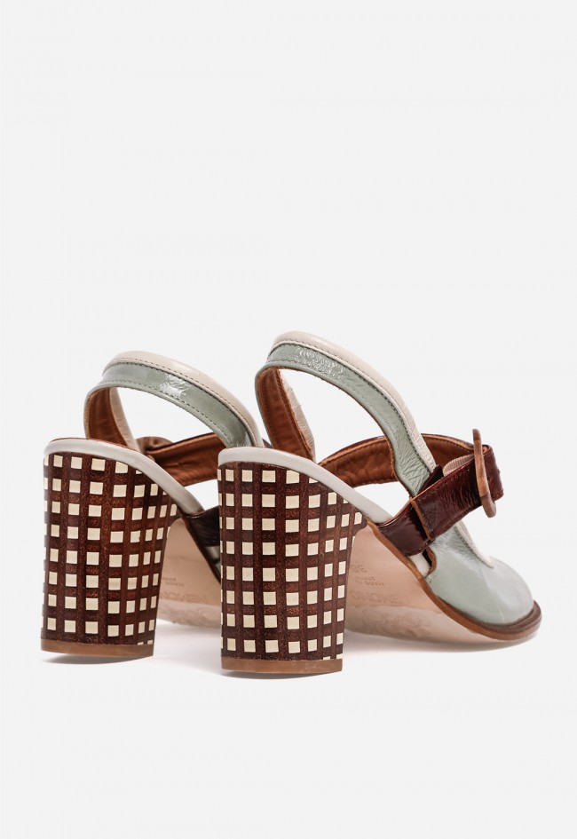Zapato de Tacón Mujer Nemonic 2306 – Diseño Retro Elegante en Piel