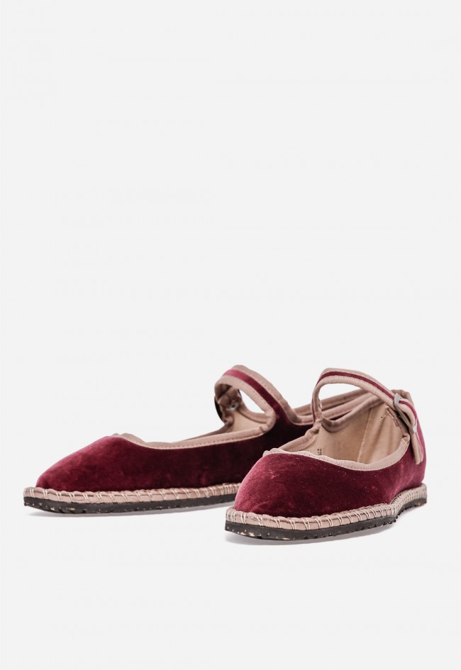 Bailarina burdeos de Mujer GLO 11 – Estilo Casual Flexible y Ligero