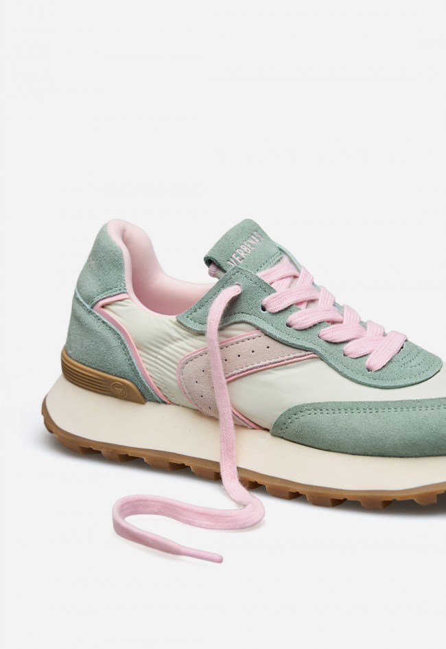 Zapatilla Retro Mujer Verbenas Clodette Tessali Verde – Sneaker Vintage Casual y Cómoda