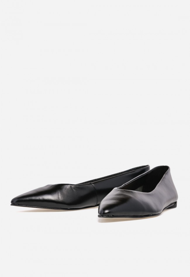 Bailarina de Piel Mujer VAS 8821 Negra – Básica Elegante y Muy Cómoda