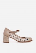 Zapato retro calado mujer Nemonic 2506 – piel elegante y cómodo