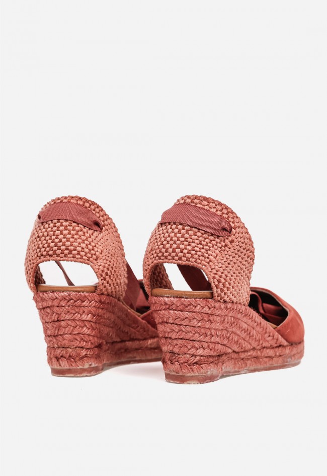 Alpargata de cuña mujer Shiny 5007 teja – estilo mediterráneo cómoda