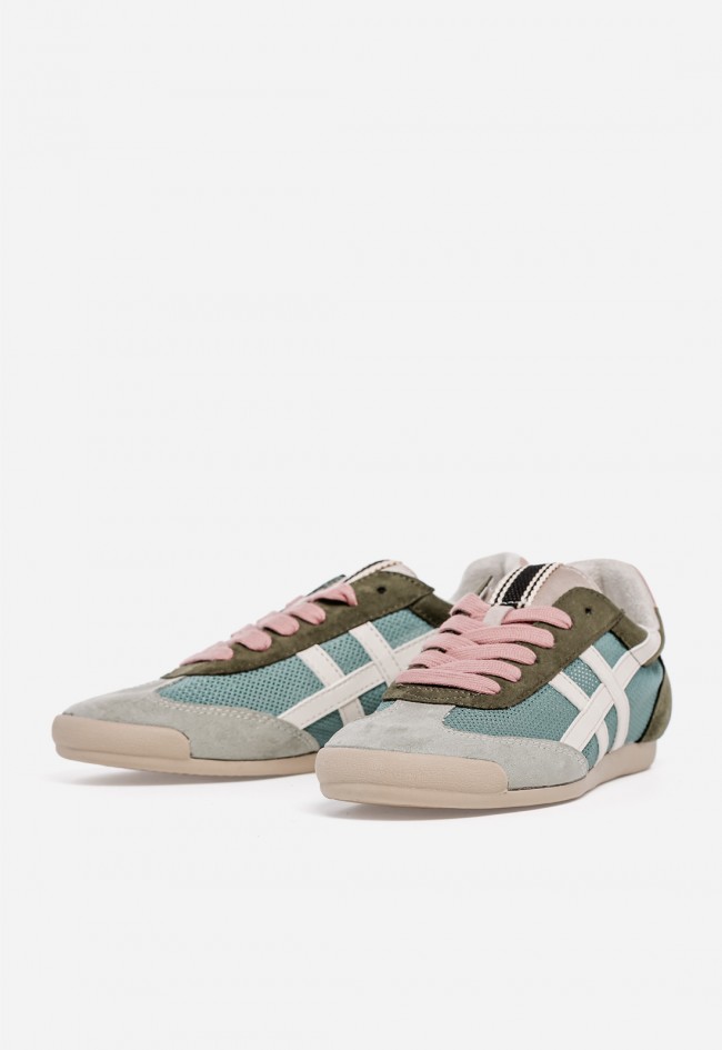 Sneaker mujer Why Pink? m6035 retro multicolor – zapatilla cómoda y ligera