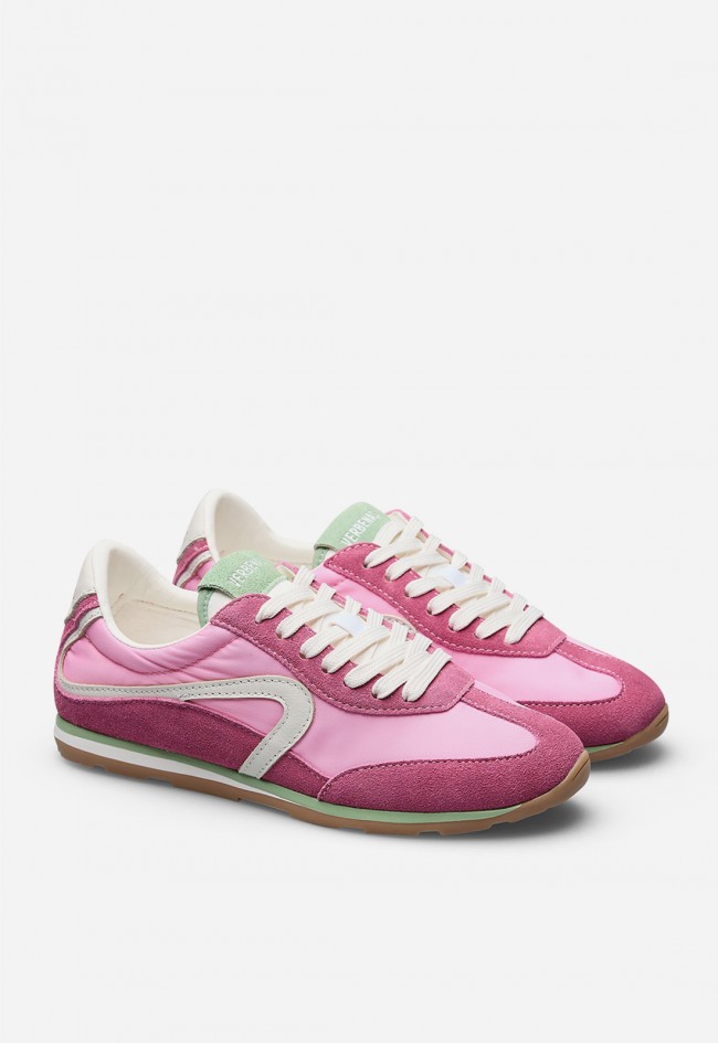 Sneaker mujer Verbenas Jamaica Pixel rosa – zapatillas retro cómodas y ligeras made in Spain