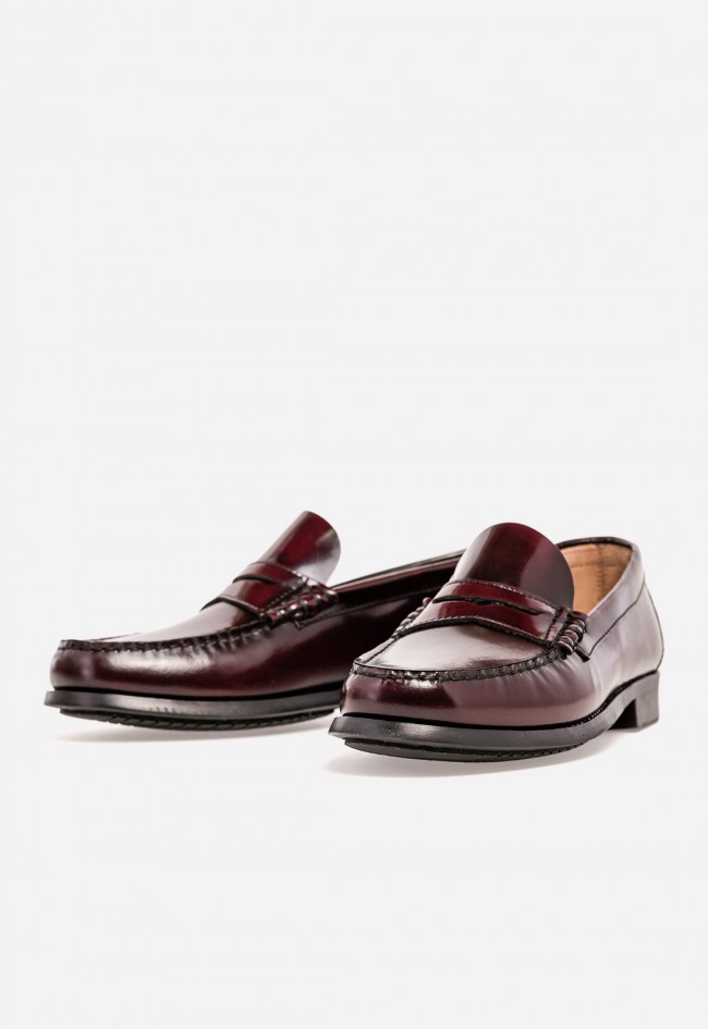 Zapato mocasín hombre Benson 84747 – zapato de piel color burdeos elegante y cómodo