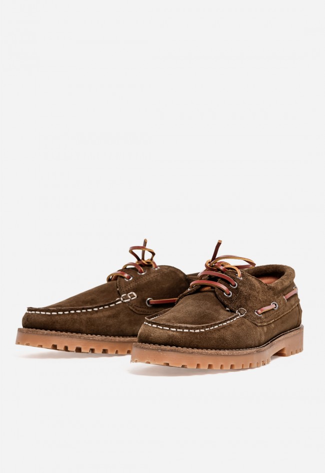 Zapato náutico hombre VAS Tim D 2009 – zapato de piel verde estilo casual resistente