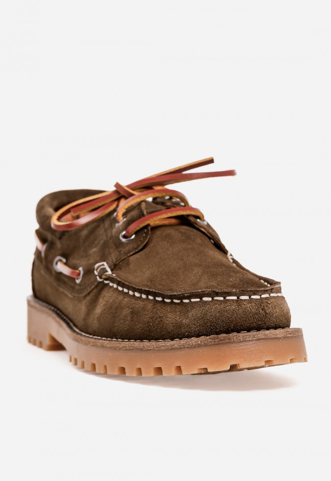 Zapato náutico hombre VAS Tim D 2009 – zapato de piel verde estilo casual resistente
