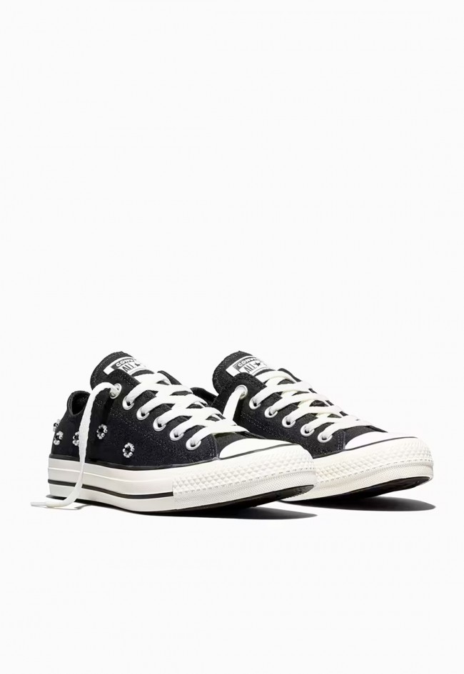 Zapatillas Converse mujer Chuck Taylor All Star Beads – sneakers de lona con flores bordadas