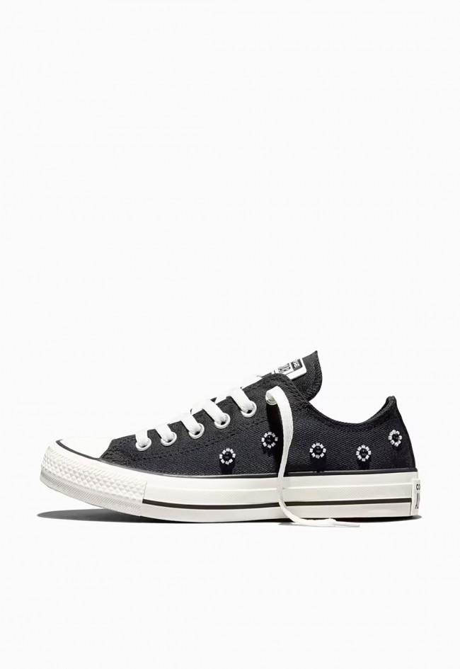 Zapatillas Converse mujer Chuck Taylor All Star Beads – sneakers de lona con flores bordadas