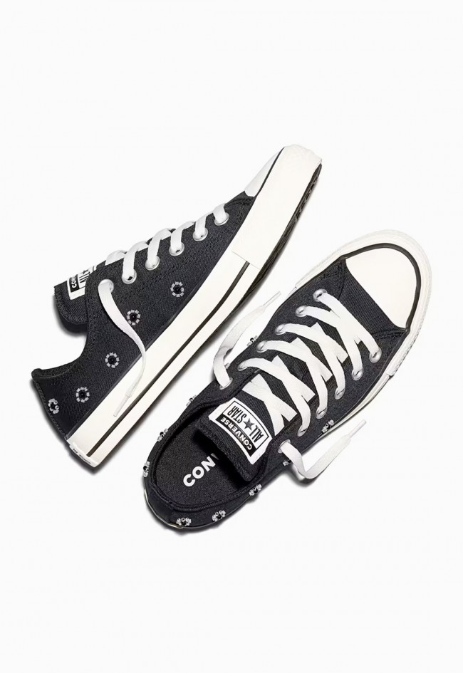 Zapatillas Converse mujer Chuck Taylor All Star Beads – sneakers de lona con flores bordadas