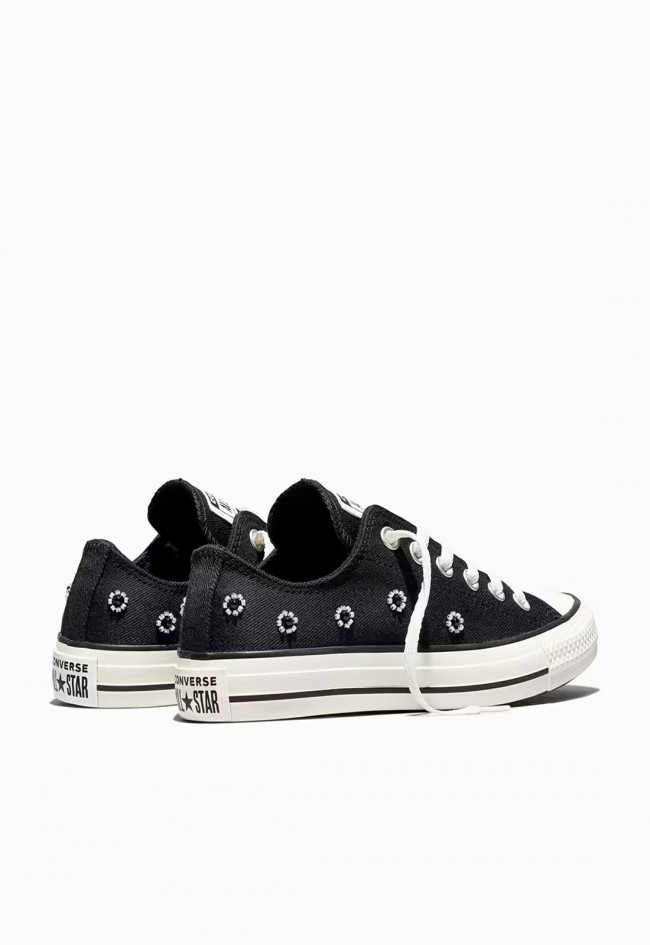 Zapatillas Converse mujer Chuck Taylor All Star Beads – sneakers de lona con flores bordadas