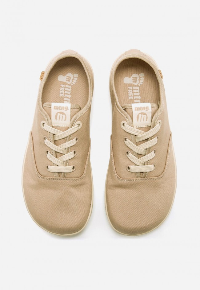 Zapatillas barefoot Mustang FREE Aria mujer color arena – calzado minimalista vegano