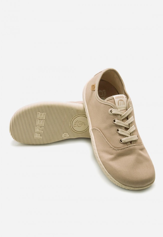 Zapatillas barefoot Mustang FREE Aria mujer color arena – calzado minimalista vegano