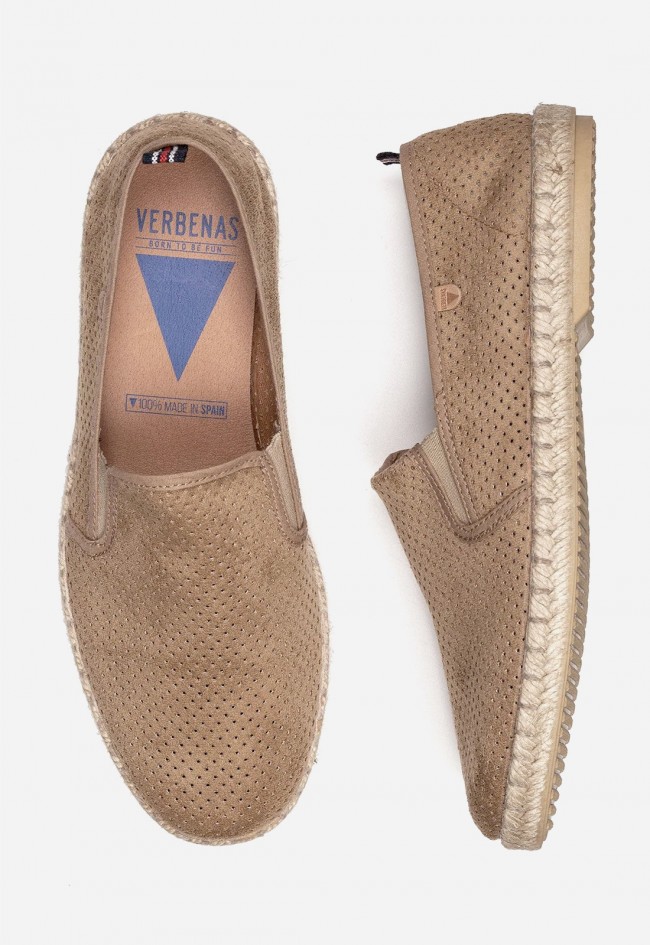 Alpargatas Verbenas Tom Hole hombre color roble – espadrilles cómodas made in Spain