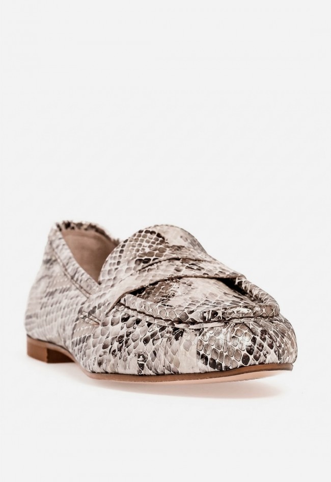 Zapato mocasín mujer Glo Anzia 2541 efecto serpiente – mocasín cómodo y elegante