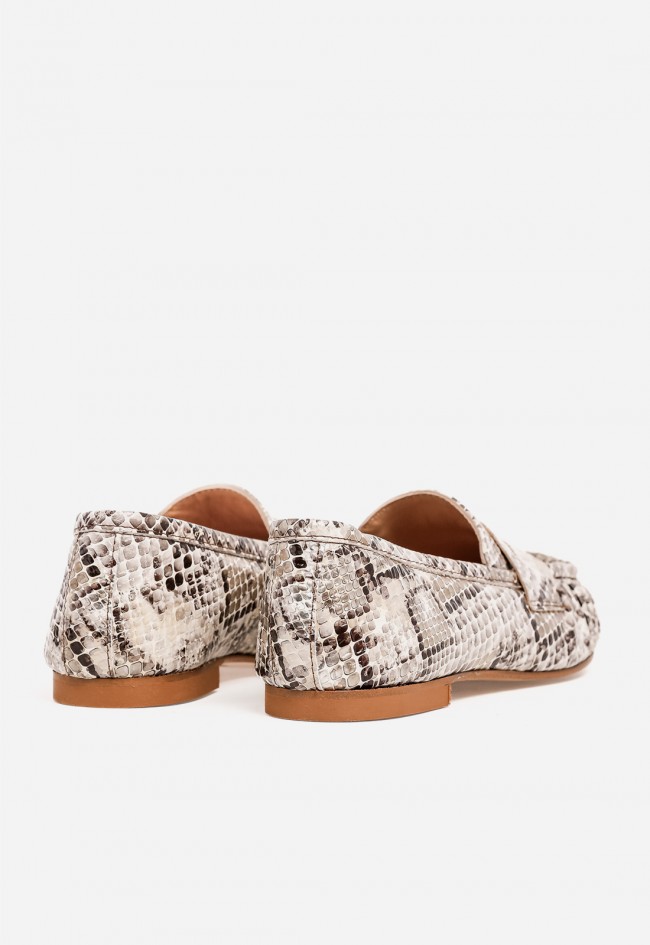 Zapato mocasín mujer Glo Anzia 2541 efecto serpiente – mocasín cómodo y elegante