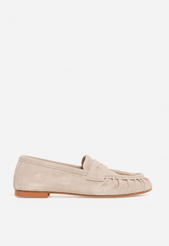Mocasín mujer Glo Anzia 2541 en piel beige – zapato cómodo y elegante