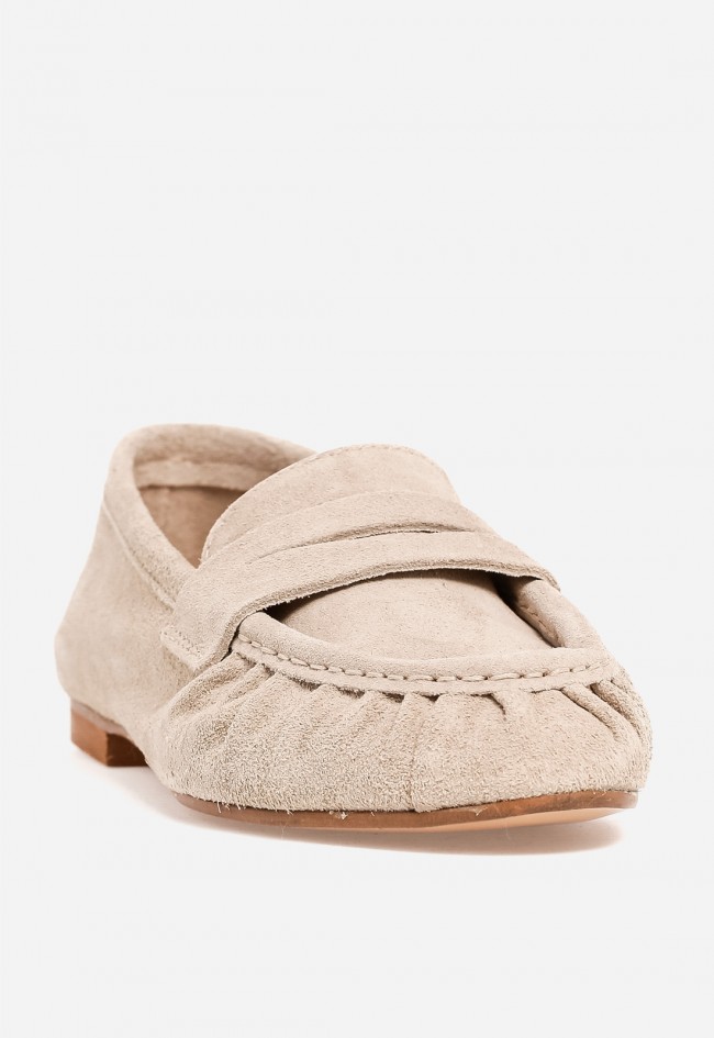 Mocasín mujer Glo Anzia 2541 en piel beige – zapato cómodo y elegante