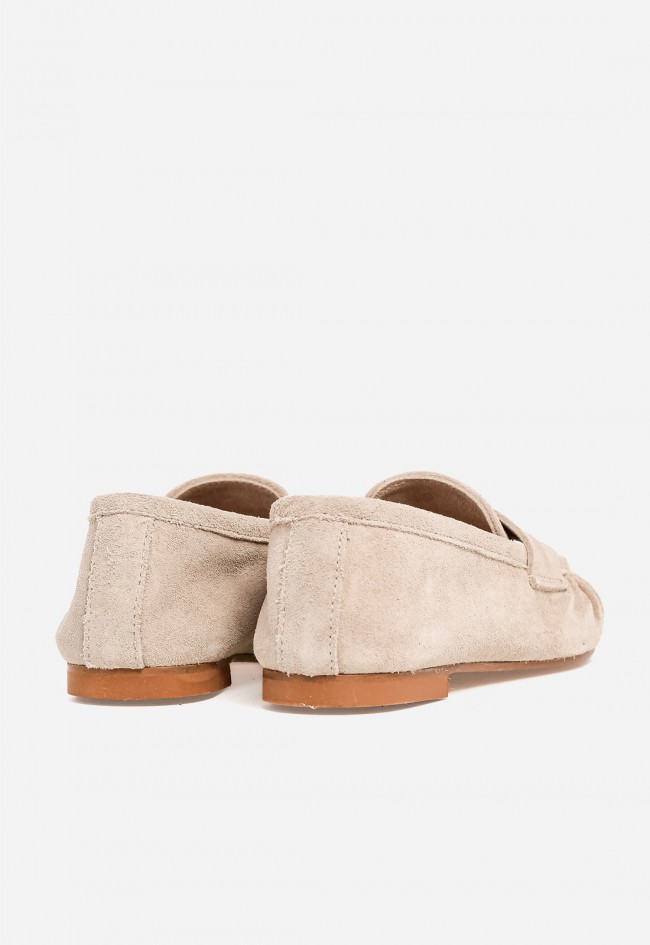 Mocasín mujer Glo Anzia 2541 en piel beige – zapato cómodo y elegante