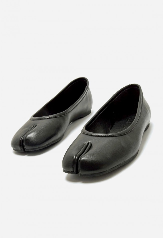 Bailarinas Mustang Tabatha negras – zapato plano tabi mujer cómodo y vegano