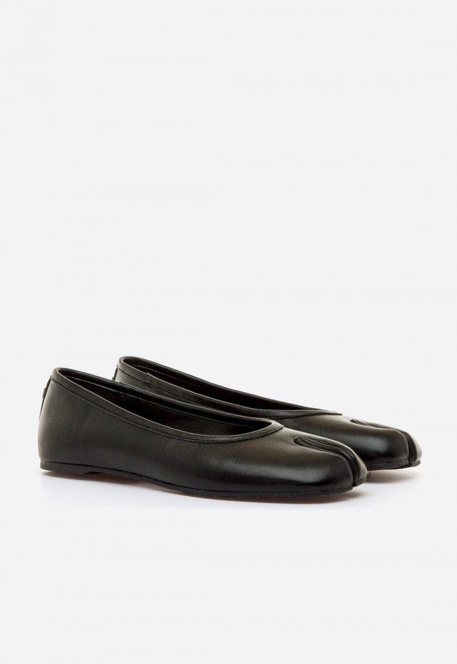 Bailarinas Mustang Tabatha negras – zapato plano tabi mujer cómodo y vegano