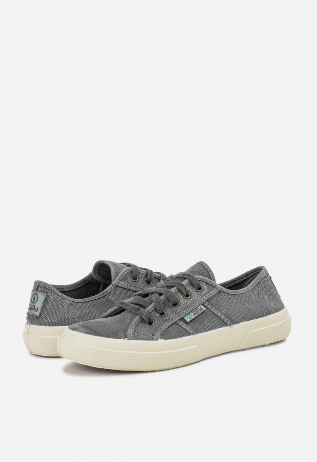 Zapatillas Natural World Old Blossom 901E gris – sneakers ecológicas de algodón orgánico para mujer
