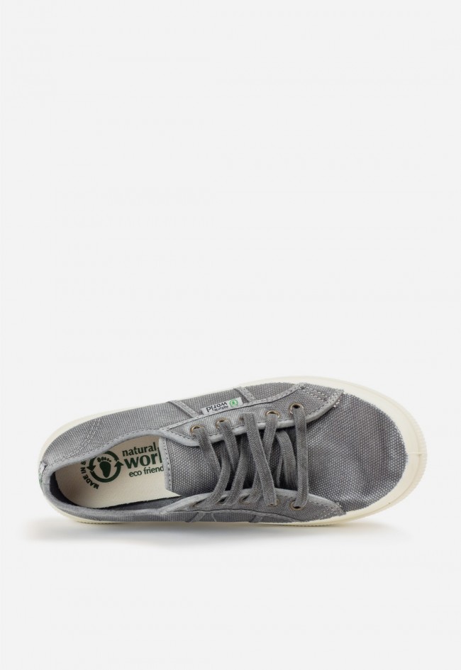 Zapatillas Natural World Old Blossom 901E gris – sneakers ecológicas de algodón orgánico para mujer