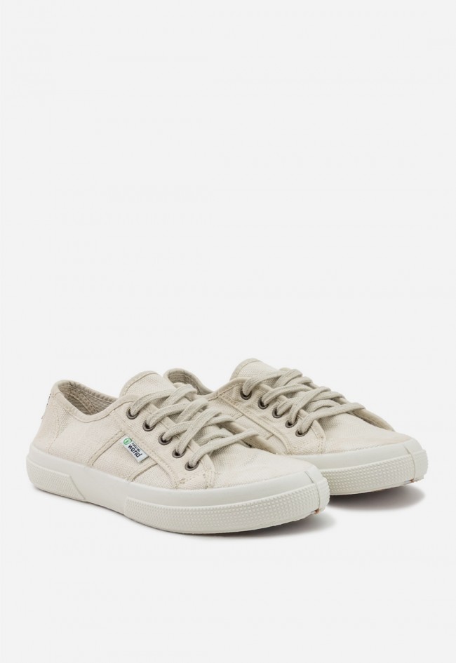 Zapatillas Natural World Blossom 901 beige – sneakers ecológicas de algodón orgánico para mujer