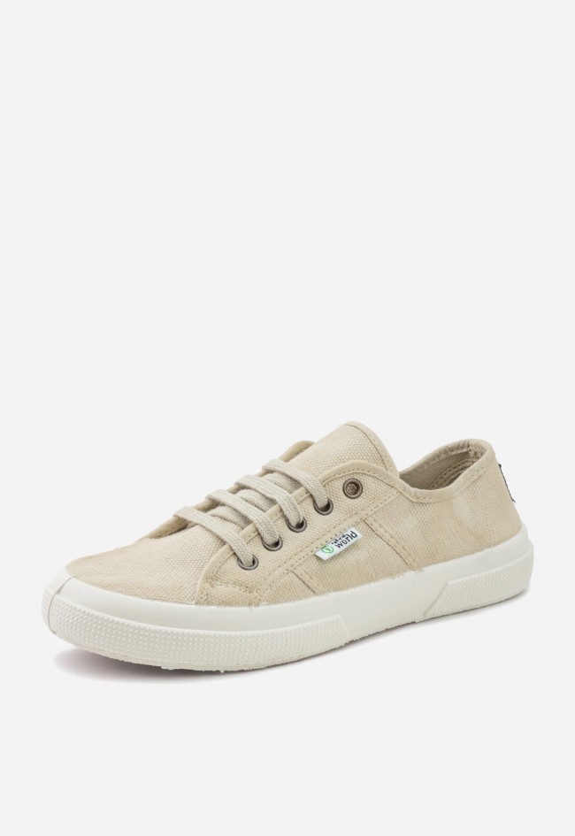 Zapatillas Natural World Blossom 901 beige – sneakers ecológicas de algodón orgánico para mujer