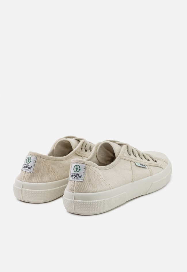 Zapatillas Natural World Blossom 901 beige – sneakers ecológicas de algodón orgánico para mujer