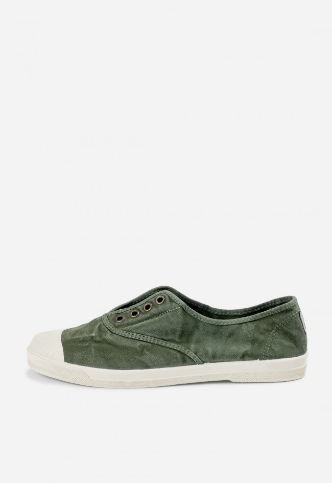 Zapatillas Natural World Old Condor 3102E verde – sneakers ecológicas hombre de lona